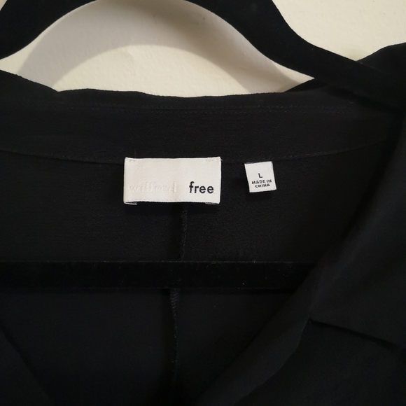 Aritzia Wilfred Free Black Button Down Dress - Picture 7 of 8